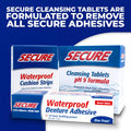 Secure Denture Adhesive Cream for Uppers, Lowers & Partials – Waterproof Seal & Zinc Free – Food Grade Ingredients - Less Adhesive, More Hold -