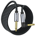 Guitar Cable 10FT, Electric Instrument Bass AMP Cord 1/4 Inch TS Guitar Cables with OFC-Graphene Hybrid Shield for Electric Mandolin, Pro Audio
