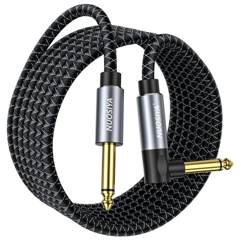 Guitar Cable 10FT, Electric Instrument Bass AMP Cord 1/4 Inch TS Guitar Cables with OFC-Graphene Hybrid Shield for Electric Mandolin, Pro Audio