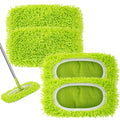 Reusable Dry Sweeping Cloths Microfiber Wet Mop Pads Compatible with Swiffer Sweeper Mop Replacement Sweeping Mopping Pad Refills for Hardwood
