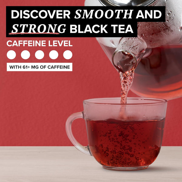 TAZO Organic Awake English Breakfast Black Tea, Black Tea with Caffeine, 144 Total Bags (36Ct - Pack of 4)