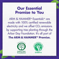 ARM & HAMMER Essentials Fluoride-Free Toothpaste, Whitening + Activated Charcoal Toothpaste, 4 Pack of 4.3oz Tubes, Clean Mint, 100% Natural