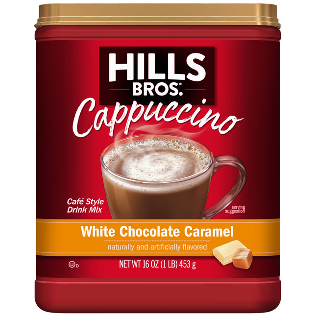 Hills Bros. Instant Cappuccino Mix, White Chocolate Caramel CappuccinoÃÂ¢ÃÂ¢Ã¢