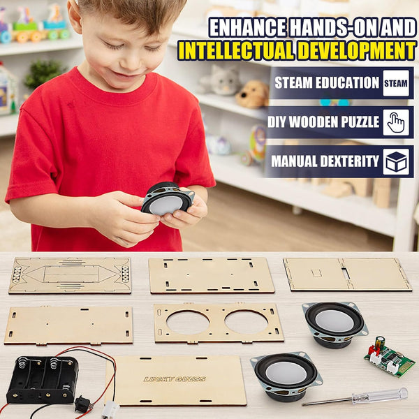 STEM Projects for Kids & Adults, Bluetooth Speaker Toy Set, DIY Science Experiment Electronics Kit, Beginner'S Starter Set, Idea Gifts for Teenage