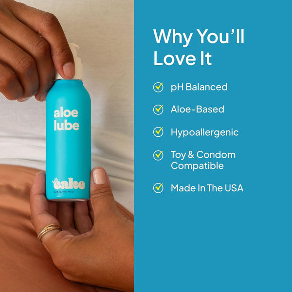 Hello Cake Aloe-Based Lube - Hypoallergenic, pH-Balanced Personal Lubricant – Hydrating, Moisturizing & Non-Sticky Glide for Men, Women, &