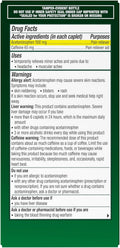 Excedrin Tension Headache Relief Caplets, Acetaminophen 500mg, Caffeine 65mg, Pain Reliever, Aspirin-Free, 100 Count