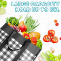 WOWBOX Reusable Grocery Bags, Foldable Reusable Shopping Tote Bags Black 4 Pack