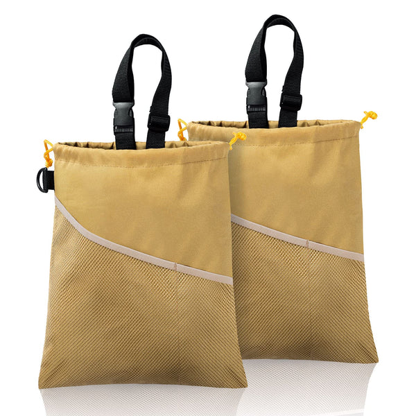GNEGNI 2PCS Car Garbage Can, Hanging Car Trash Bag with Waterproof Leakproof Lining