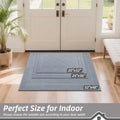 BEQHAUSE Dirt Trapper Door Mat 20" x 32", Doormat Non-Slip, Grey | Entryway Rugs Washable, Dog Door Mat Stain Resistant and Absorbent Welcome