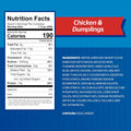 Sweet Sue Chicken & Dumplings, 24 oz Can - Heat and Serve Soup Meal - 14g Protein per Serving - Made from Scratch Recipe 24 Ounce (Pack of 1)