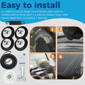 Romalon Dryer Repair Roller kit for Kenmore LG 4581EL2002C Roller Assembly 4561EL3002A Idler Pulley Assembly and 4400EL2001A (4400EL2001F) Dryer Belt