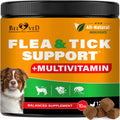 Flea and Tick Prevention Chewable Pills for Dogs - Revolution Oral Flea Treatment for Pets & Complex Multivitamin -Natural Pest Control & Defense