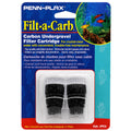 Penn-Plax Replacement Media (2 Pack) – Fits Multi-Pore and Undergravel “E” Filters – Provides Chemical Filtration (FC2) 2 Count (Pack of 1)