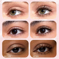 Unidollss Tubing Mascara Volume and Length Brown Lengthening Long Lasting All Day, No Smudging, No Clumping, Washable Voluminous Tubing Mascara