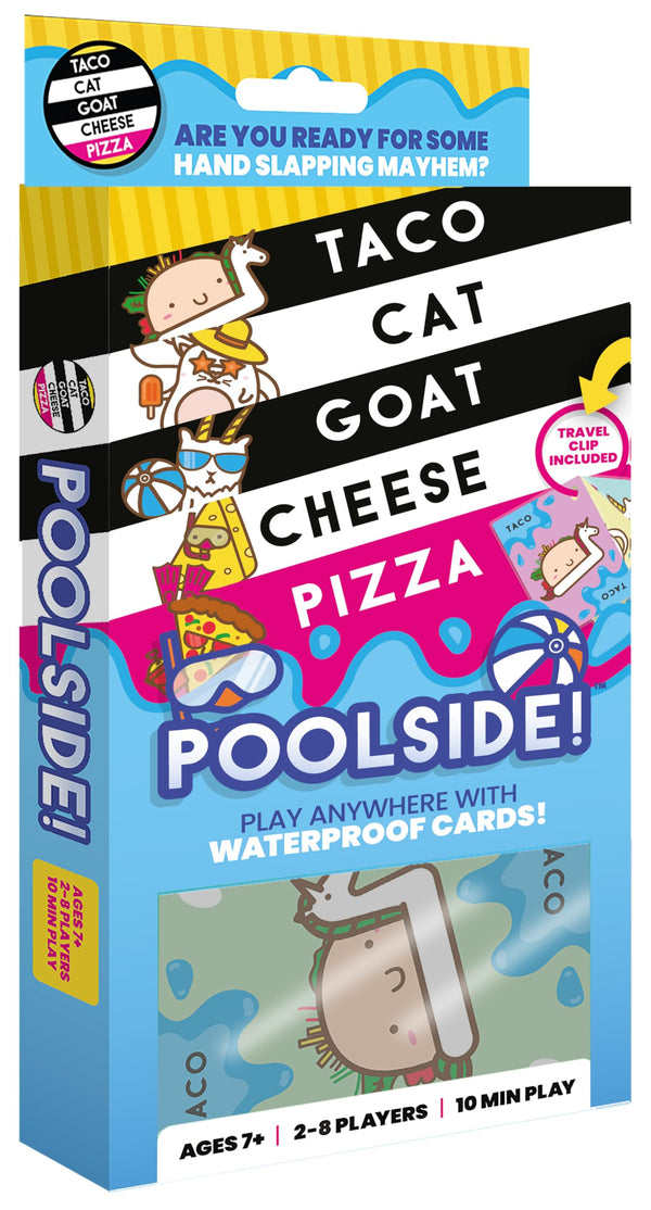 Taco Cat Goat Cheese Pizza - Poolside Edition Ã¢ÂÂ Waterproof Card Game for Outdoor Camping, Travel and Family Game Night - Wildly Entertaining &