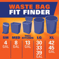 Hefty Ultra Strong 13 Gallon Trash Bags, Tall Kitchen Trash Bags 13 Gallon Size, Drawstring Closure, Continuous Odor Control, White, Clean Burst