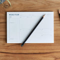 Two Tumbleweeds Weekly Planner Pad - Undated 6X9" Weekly To-Do List Notepad with Calendar and Task List, Perfect Desk Organizer for School & Work
