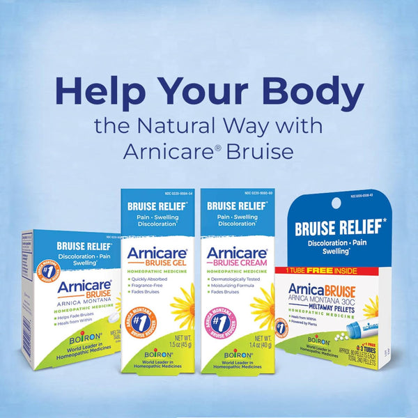 Boiron Arnicare Bruise Cream for Pain Relief from Bruising and Swelling or Discoloration from Injury - 1.4 oz | For Pain Relief from Bruising and