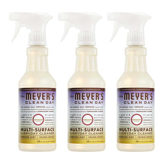 MRS. MEYER'S CLEAN DAY All-Purpose Cleaner Spray, Compassion Flower, 16 Fl. Oz (