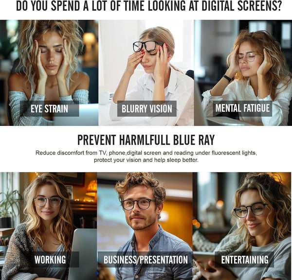 Blue Light Glasses For Woman/Men Blue Light Blocking Glasses, Retro Round Anti Eyestrain Computer Glasses L31blacktou clear