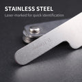 1Pc Silver Dental Orthodontic Interproximal Enamel Reduction Stainless Steel for Ipr Gauge Ruler 0.1-0.5 Mm, Metric and Imperial Measuring Tool,