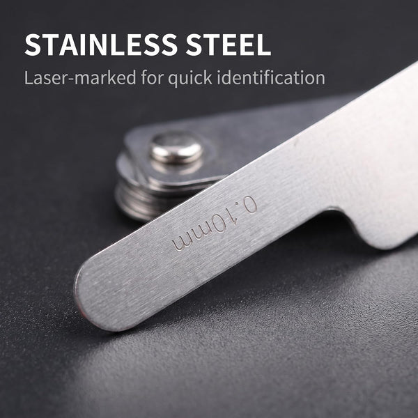 1Pc Silver Dental Orthodontic Interproximal Enamel Reduction Stainless Steel for Ipr Gauge Ruler 0.1-0.5 Mm, Metric and Imperial Measuring Tool,
