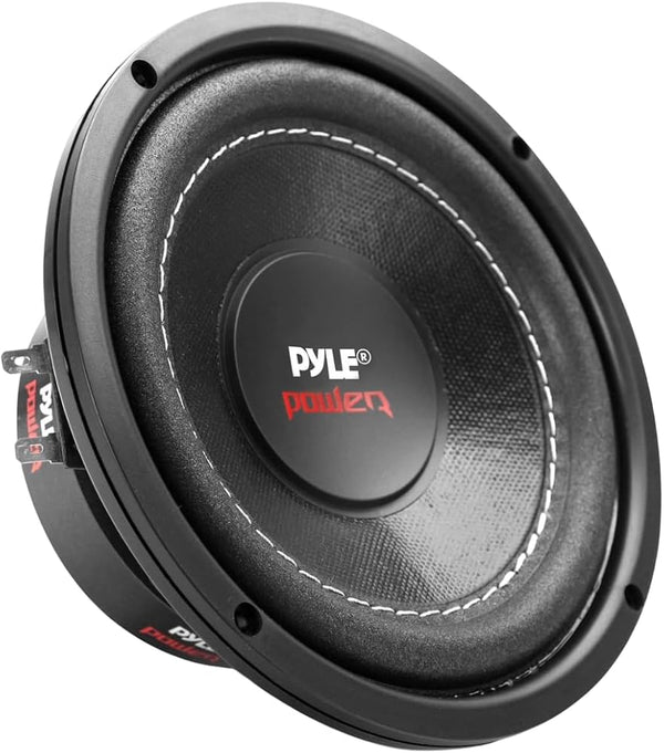 Pyle Car Vehicle Subwoofer Audio Speaker - 6.5 Non-Pressed Paper Cone, Black Plastic Basket, Dual Voice Coil 4 Ohm Impedance, 600 Watt Power, Foam