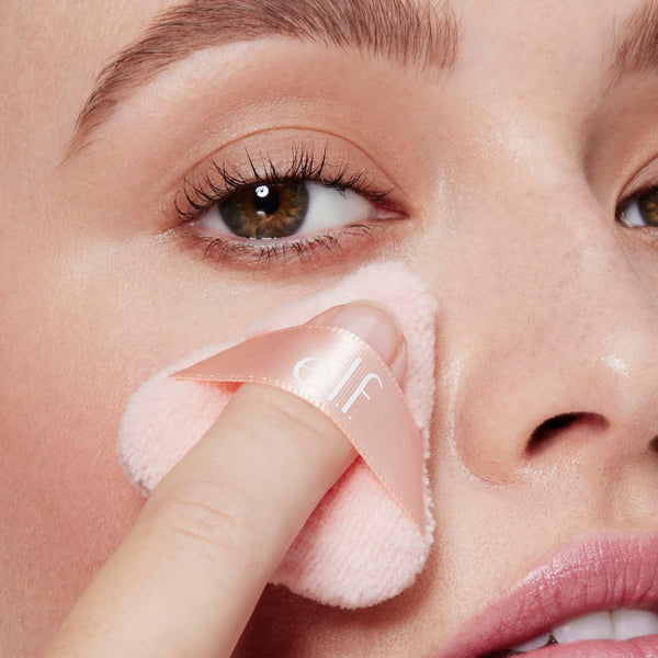 E.L.F. Halo Glow Pinkie Puffs, Finger-Sized, Mini Puff for Applying Loose & Pressed Powders, Soft, Reusable & Washable, Vegan & Cruelty-Free, Set of 3