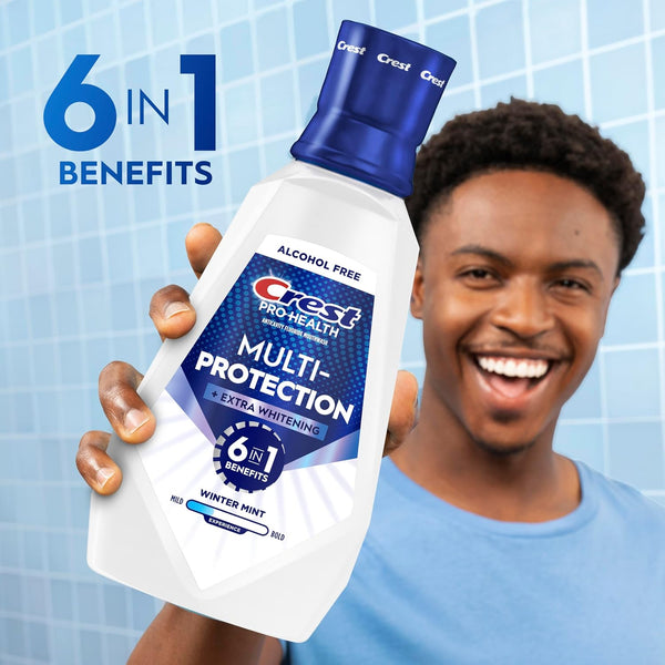 Crest Pro-Health Advanced Mouthwash, Alcohol Free, Extra Whitening, Energizing Mint Flavor, 946 mL (32 fl oz) 31.9 Fl Oz (Pack of 1)