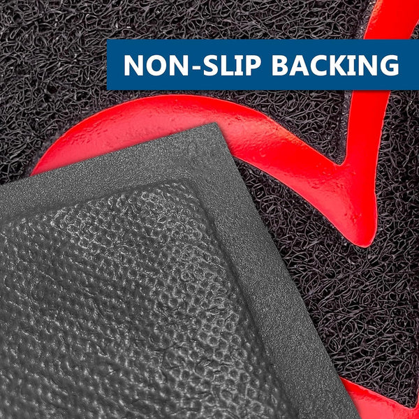 EARTHALL Door Mat Outside Inside Home Doormat, 30"x17.5", Durable Floor Mat Non Slip Mat Ultra Absorb Mud Easy Clean Front Doormat for Garage,