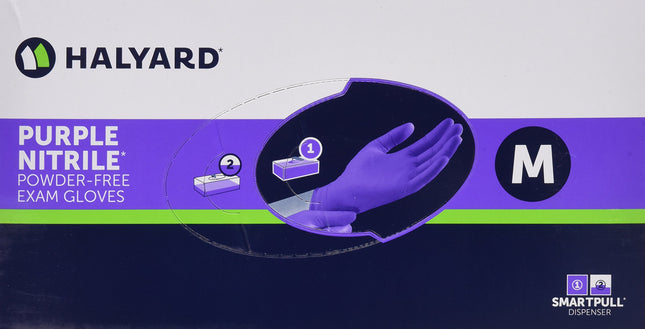Halyard Health Nitrile Glove, Purple, Medium, 100 Count