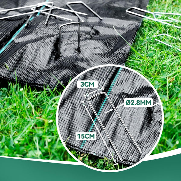 Domusensus Garzoon 3ftx100ft Landscape Fabric, Weed Barrier Fabric Heavy Duty 3.2oz, Woven Geotextile Weed Blocker Landscaping Fabric, Garden