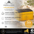 Harney & Sons Herbal Tea, Tea Bags, Chamomile, 50 Count | Egyptian chamomile herbal tea made with whole flower heads. Naturally caffeine free.
