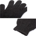 6Pairs Exfoliating Gloves - Premium Black Scrub Wash Mitt for Bath or Shower - Luxury Spa Exfoliation Accessories for Beauty Spa Massage, Suitable