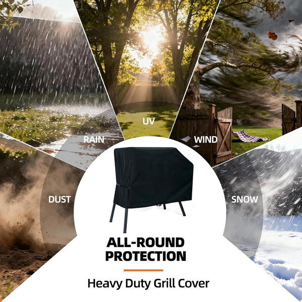 NOELIFE Grill Cover for Blackstone 22 Inch Griddle with Hood and Stand, Waterproof Griddle Accessories for Blackstone 17 and 22 Inch, Windproof