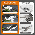 Loppers for Tree Trimming, Sharp Steel Blade Branch Cutter Bush and Tree Trimmer with 1.3" Clean Cut, Garden Clippers with Gear Action,