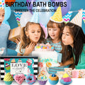 Bath Bombs Gift Set - 6Pc Aromatherapy Natural Bath Bombs with Organic Ingredients, Skin Moisturizing Bubble Bath Fizzy, Gentle for Kids, Relaxing