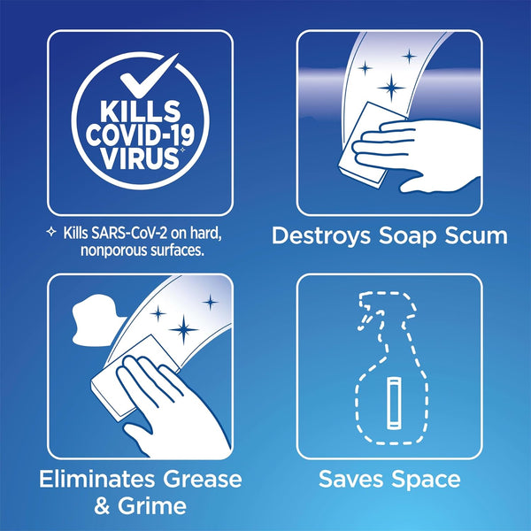 Clorox Disinfecting Multi-Purpose Cleaner Starter Kit, Household Essentials, One Reusable Spray Bottle Plus 2 Refills 2 Count (Pack of 1)