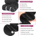 Body Wave Human Hair Bundles with Frontal (10 10 12 12+10Frontal) 12A 4 Bundles Human Hair with Closure 13X4 HD Lace Frontal 100% Unprocessed
