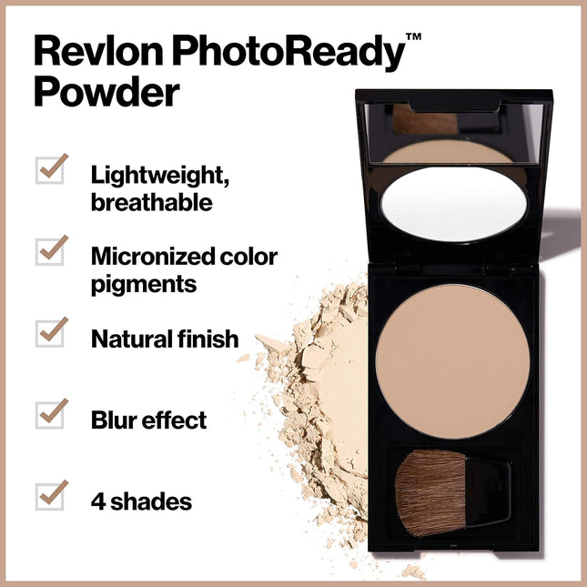 Revlon Photoready Blurring Face Powder Makeup, Longwear Medium-Full Coverage wit