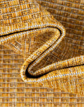 Unique Loom Collection Casual Transitional Solid Heathered Indoor/Outdoor Flatweave Area Rug (2' 2" X 3' 1" Oval, Corn Harvest Yellow)