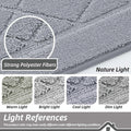 BEQHAUSE Dirt Trapper Door Mat 20" x 32", Doormat Non-Slip, Grey | Entryway Rugs Washable, Dog Door Mat Stain Resistant and Absorbent Welcome