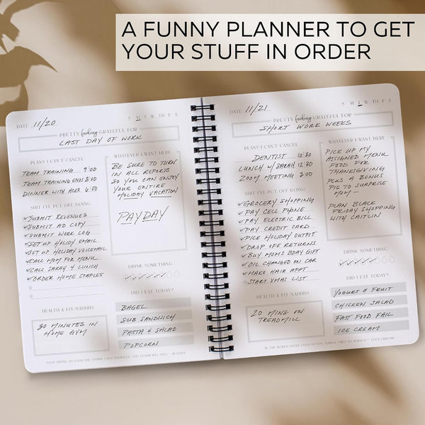 Funny To Do List Planner Notebook - Easily Organize Your Daily Tasks And Boost Productivity In A Funny Way - The Perfect Daily Journal Notepad And