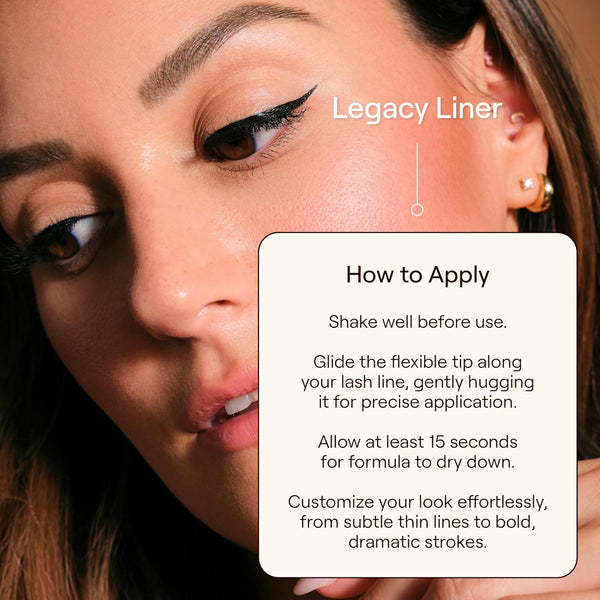 Live Tinted Legacy Liquid Eye Liner Ã¢ÂÂ Ultra-Black, Quick-Drying, All-Day Wear Ã¢ÂÂ Flexible Felt Tip for Precision Ã¢ÂÂ Satin Finish
