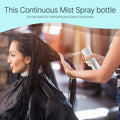 Beautifybeauties Spray Bottle for Hair Ã¢ÂÂ Continuous Mister Spray Bottle for Hairstyling, Cleaning, Plants, Pets, Barbers, Salons, Essential Oil