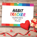 gisgfim Habit Tracker Calendar Motivational Habit Tracking Journal Inspirational Goal Planner with Spiral Binding Beautiful Weekly Undated 12+2