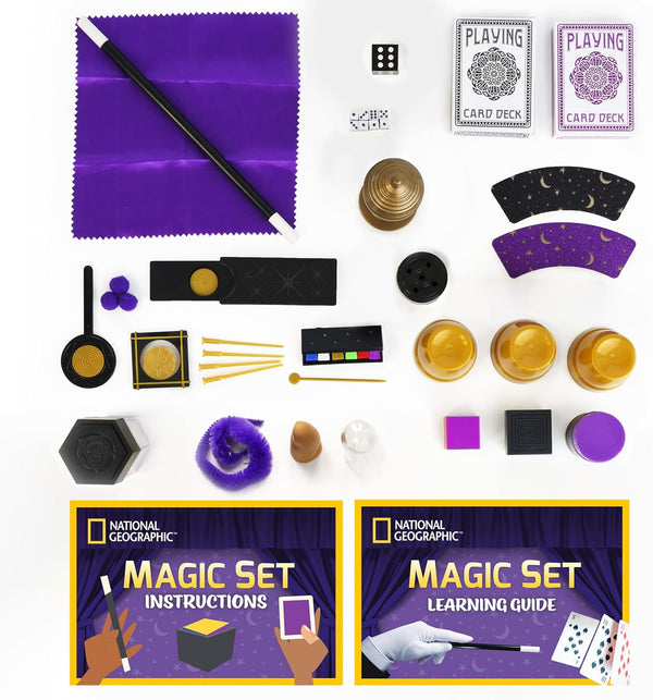 National Geographic Mega Magic Kit with 75+ Tricks for Kids Ages 8-12 | Perform Classic Illusions, Performance Props, STEM Learning, Video