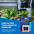 Penn-Plax Replacement Media (2 Pack) – Fits Multi-Pore and Undergravel “E” Filters – Provides Chemical Filtration (FC2) 2 Count (Pack of 1)