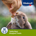 Vitakraft Crunchy Bears Small Animal Treat 4 oz Bag - Made with Real Vegetables - for Rabbits, Guinea Pigs, Gerbils and Hamsters, Healthy, Crunchy