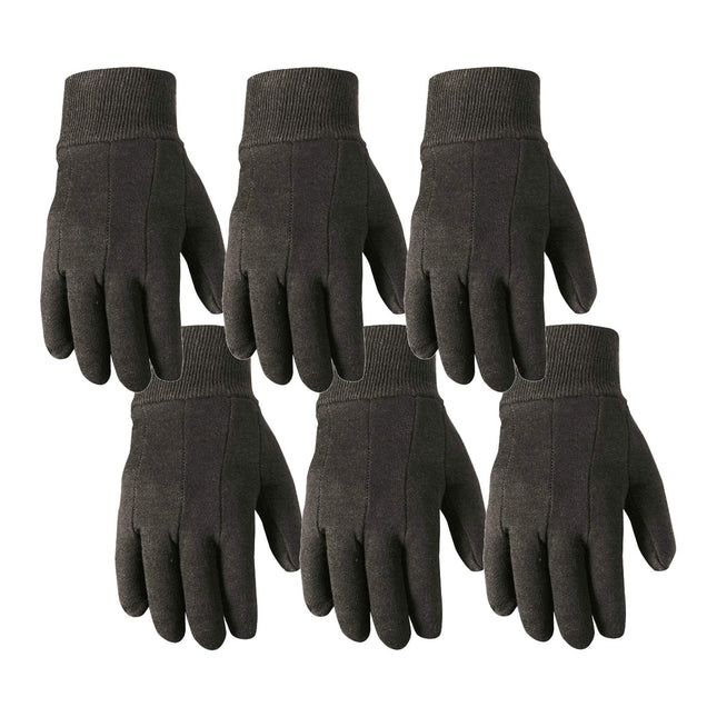 Wells Lamont Versatile Cotton All-Purpose Gloves Lightweight, Durable, Comfortable Jersey, 6-Pair Bulk Pack, Large (501L